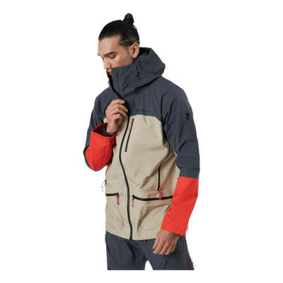 Vislight C Jacket Beige/Red