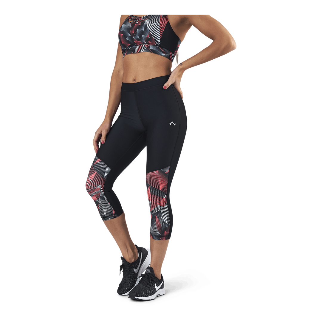 Judie Aop 3/4 Training Tights Black