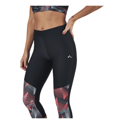 Judie Aop 3/4 Training Tights Black