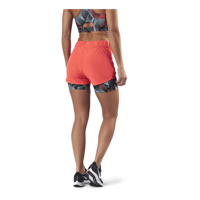 Judie Aop Loose Training Shorts Red