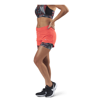 Judie Aop Loose Training Shorts Red