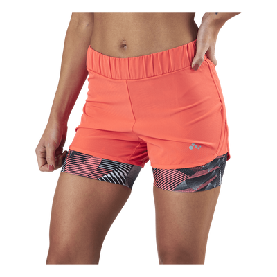 Judie Aop Loose Training Shorts Red