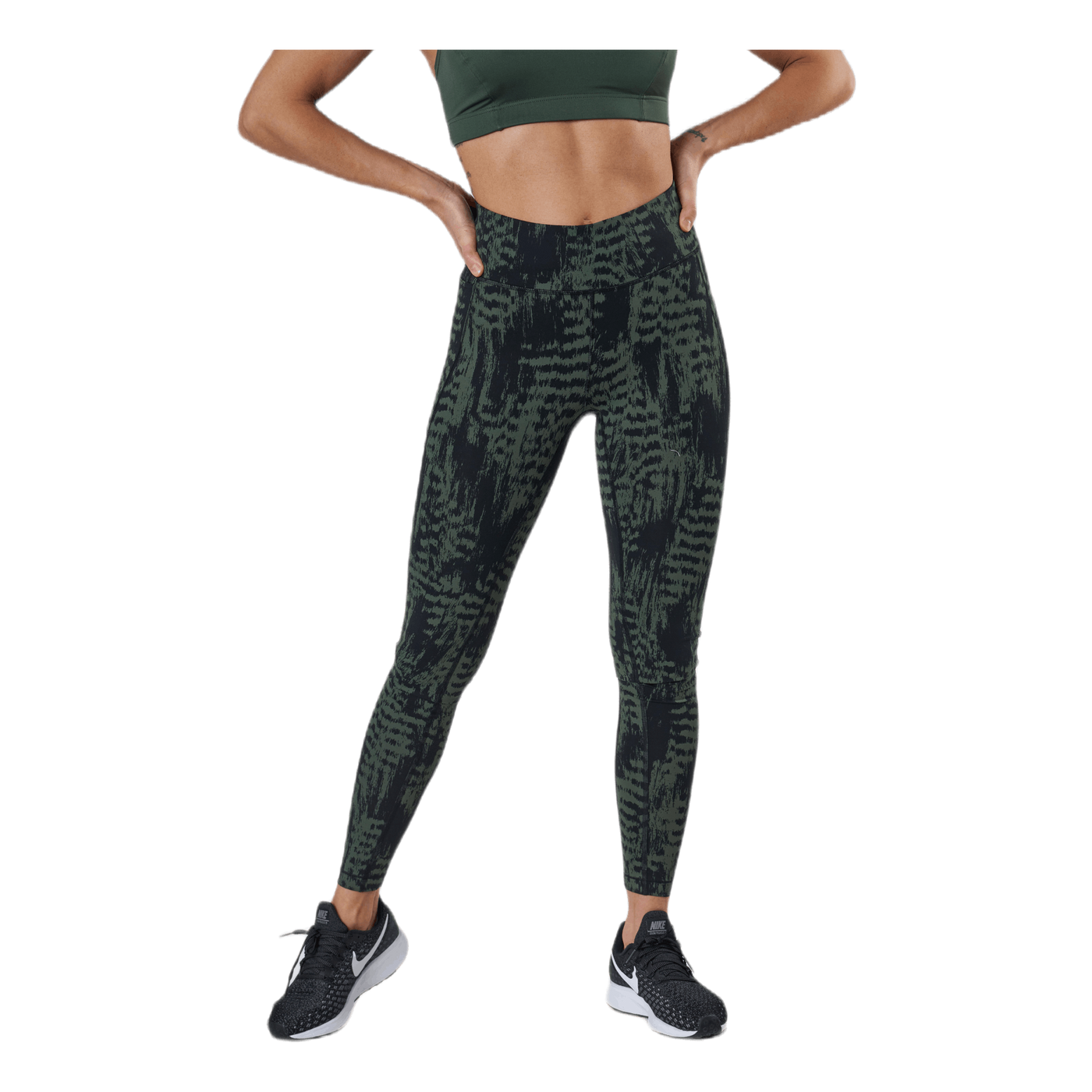 Iconic Printed 7/8 Tights Green