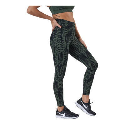 Iconic Printed 7/8 Tights Green