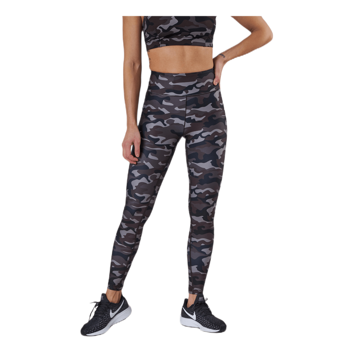 Printed Sport Tights Grey