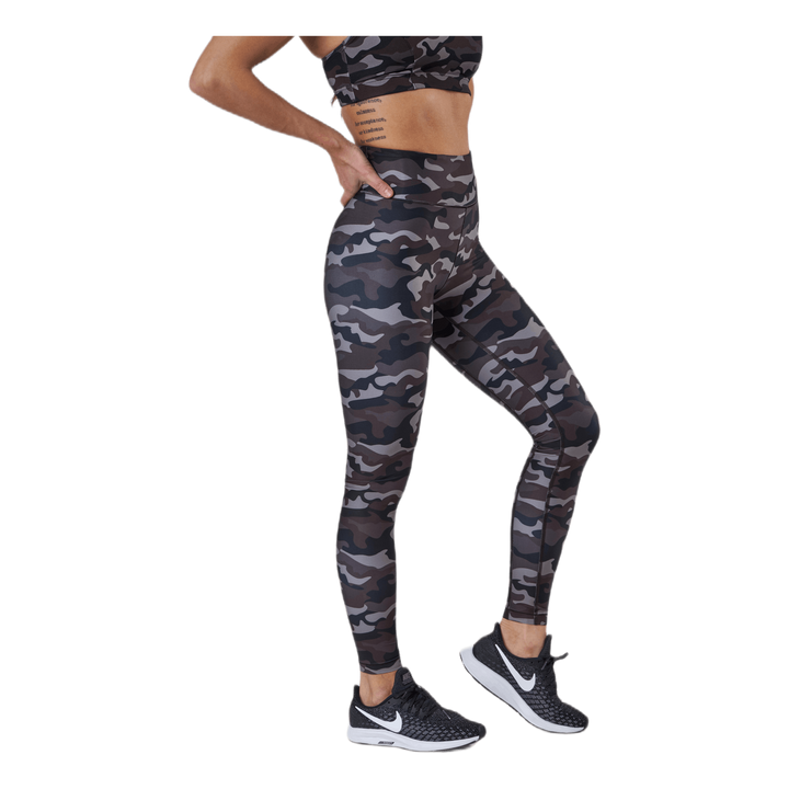 Printed Sport Tights Grey