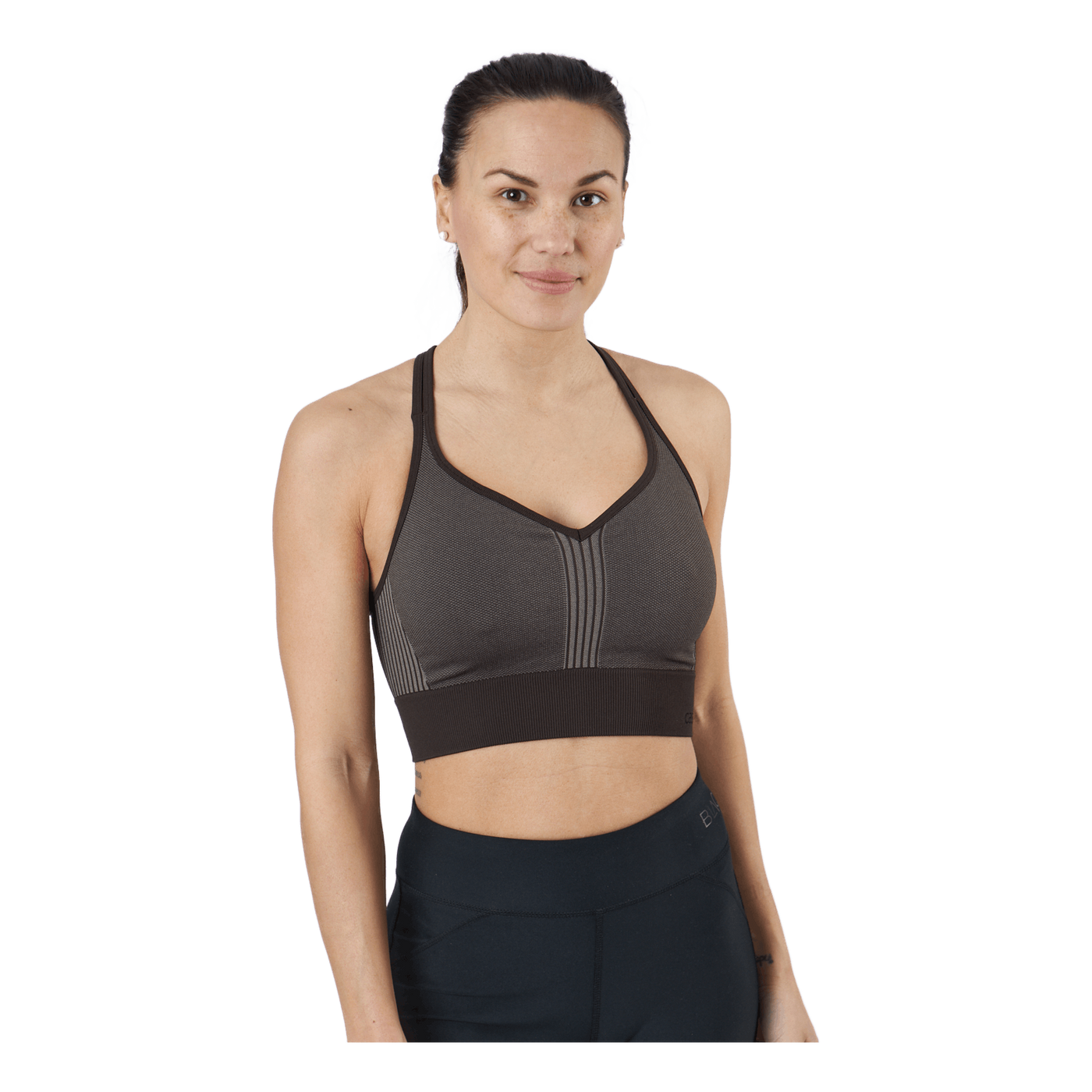 Seamless Sports Top Brown