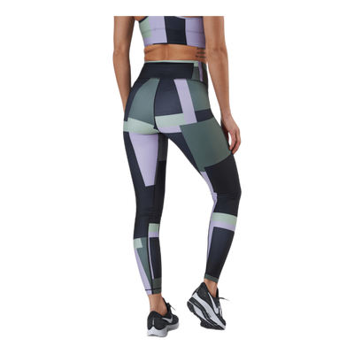 Printed Sport Tights Green
