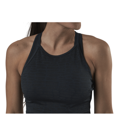 Shiny Alligator Seamless Strap Tank Grey