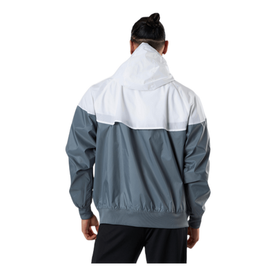 Sportswear Windrunner Men's Hooded Jacket SMOKE GREY/WHITE/SMOKE GREY/BLACK
