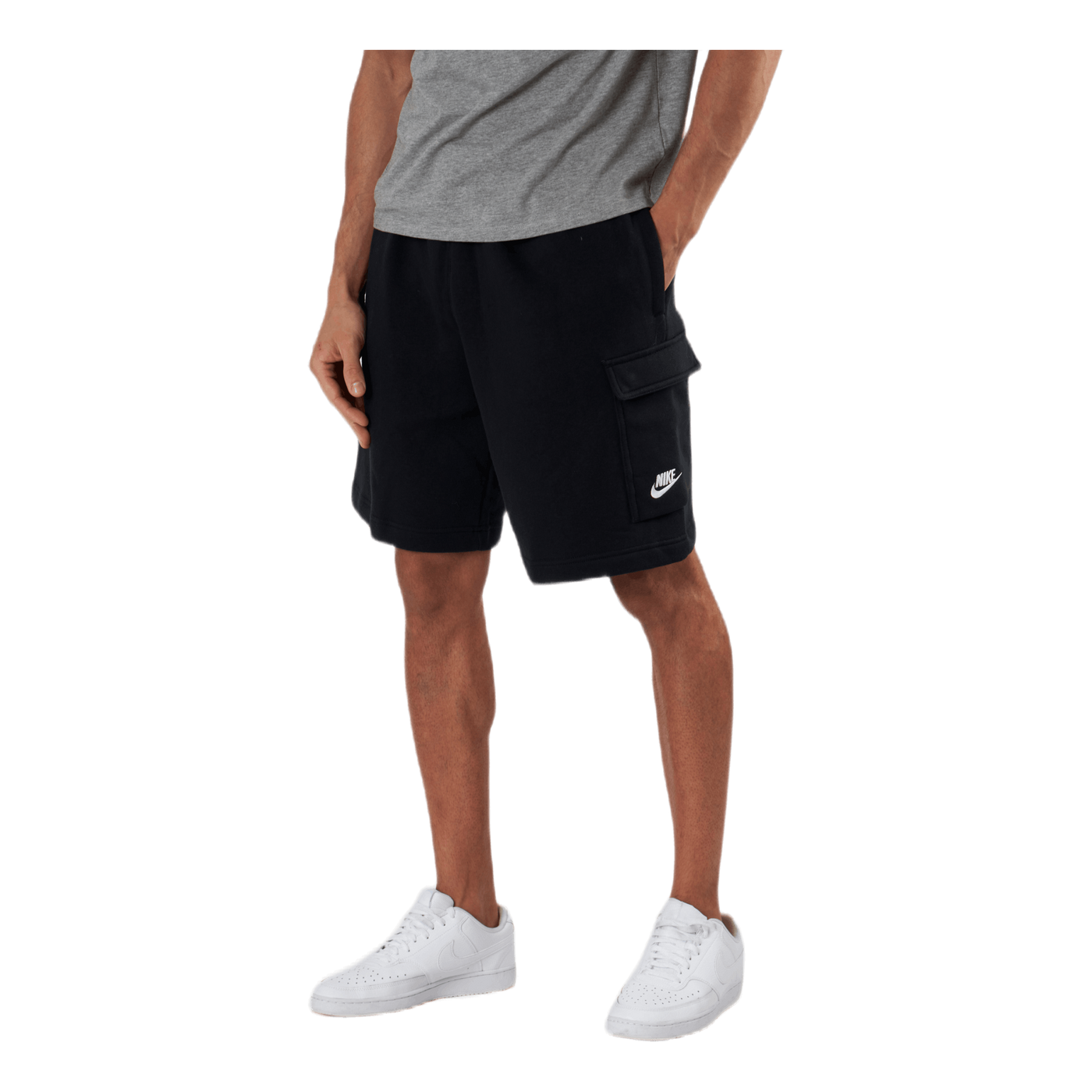 Sportswear Club Men's Cargo Shorts BLACK/BLACK/WHITE