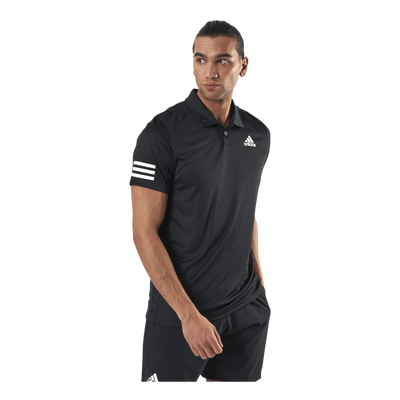 Club 3-Stripe Polo Black