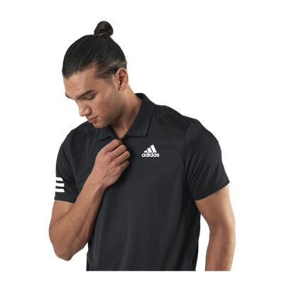 Club 3-Stripe Polo Black