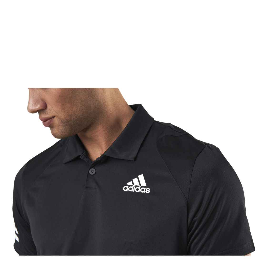 Club 3-Stripe Polo Black