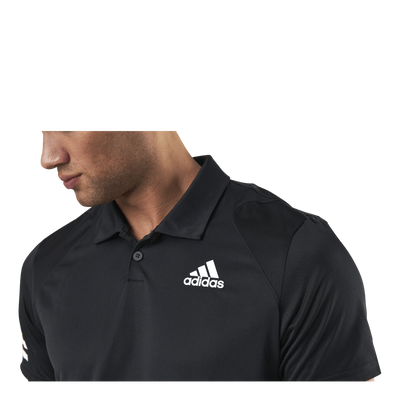 Club 3-Stripe Polo Black