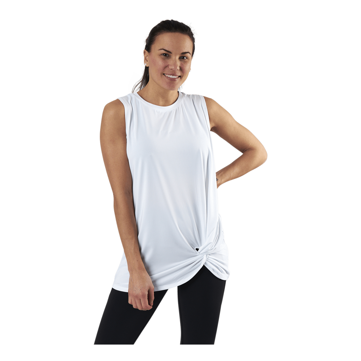 Jolie Knot Singlet White