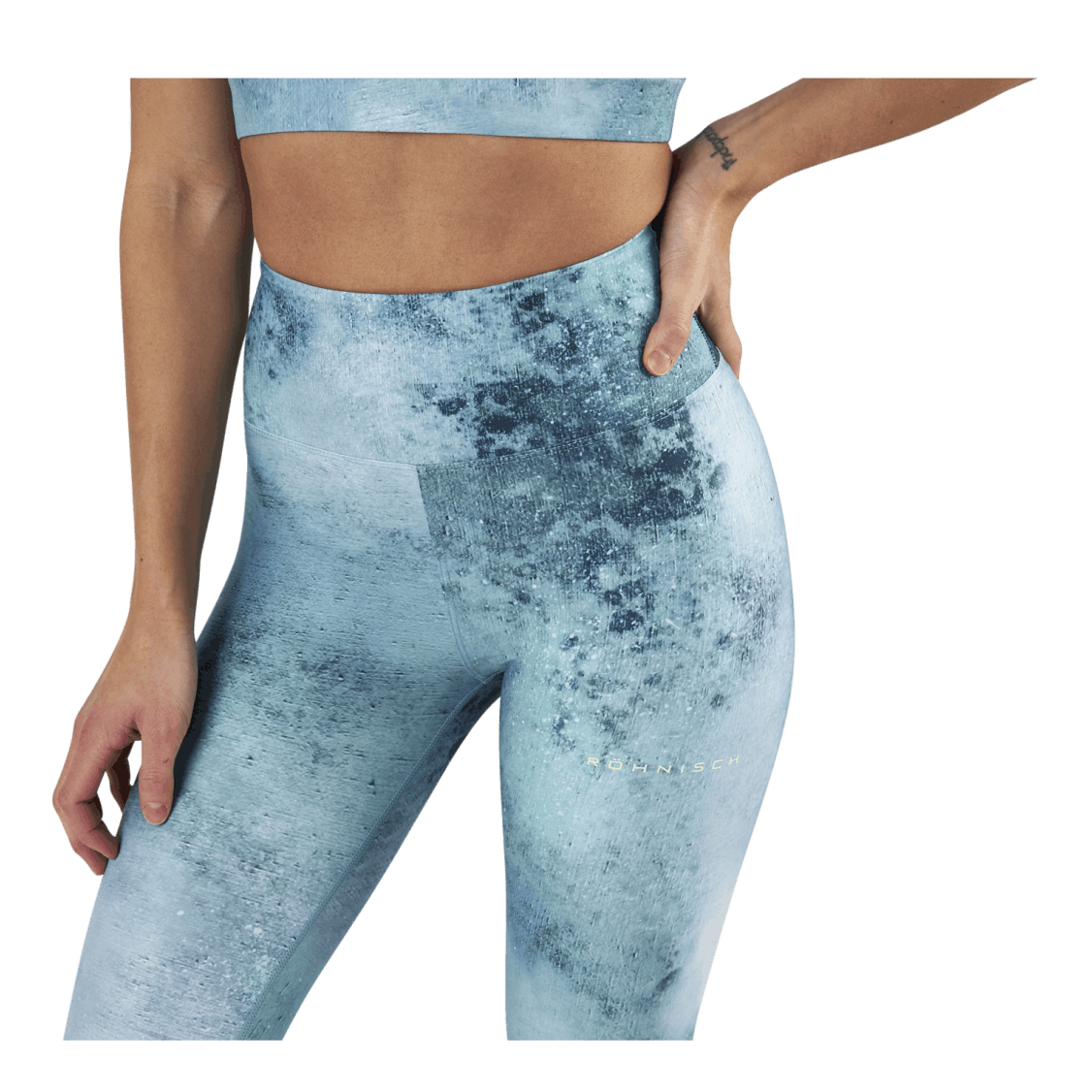 Flattering Keira Printed Tights Green