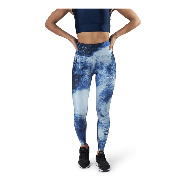 Flattering Keira Printed Tights Blue