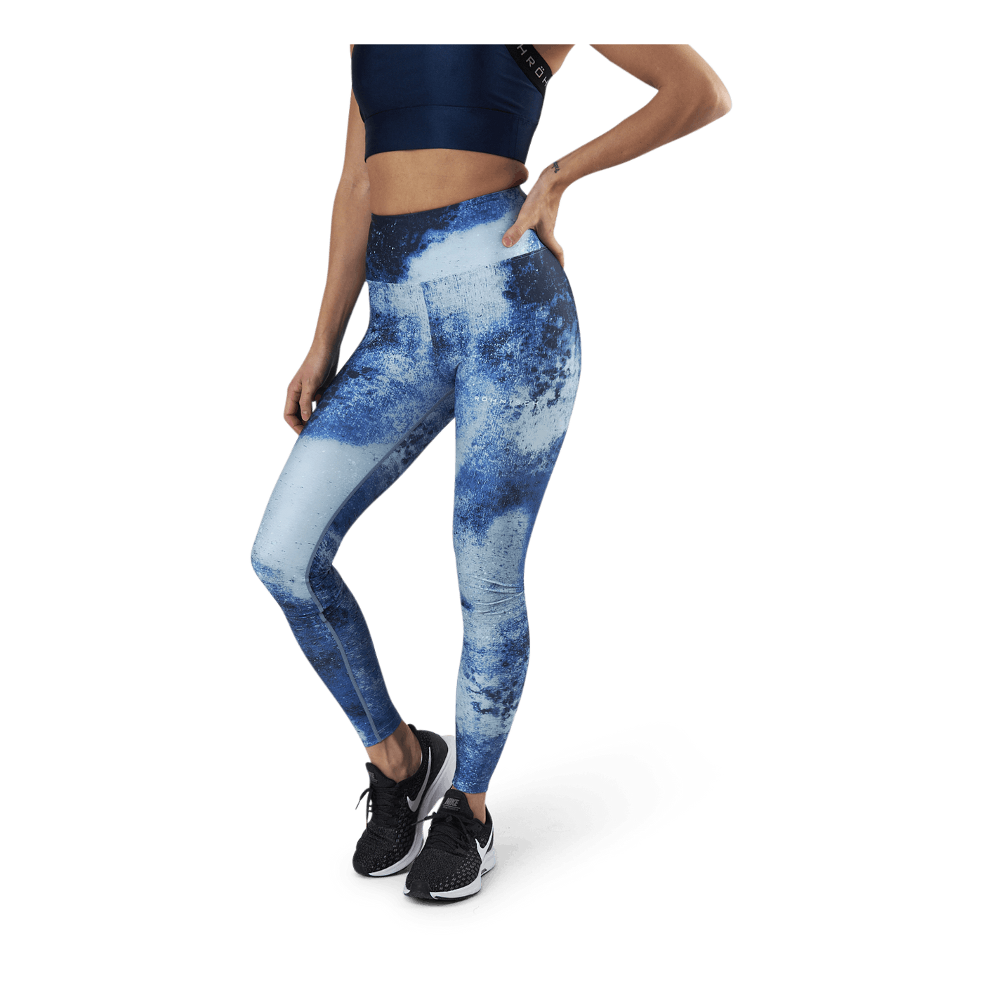 Flattering Keira Printed Tights Blue