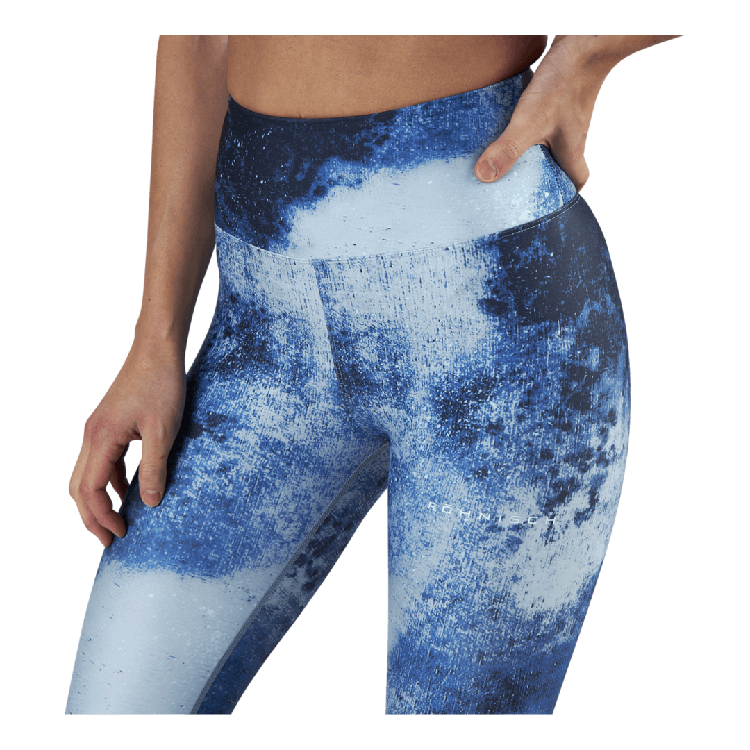 Flattering Keira Printed Tights Blue