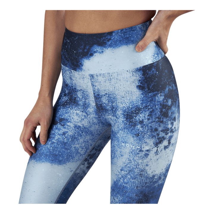 Flattering Keira Printed Tights Blue