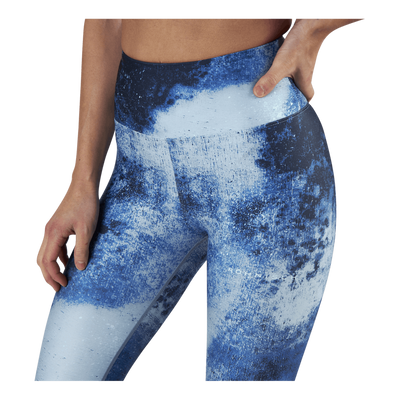 Flattering Keira Printed Tights Blue