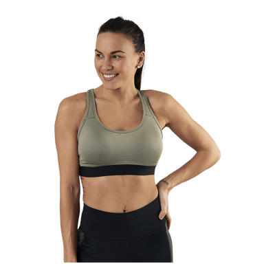 Padded Crossback Bra Green