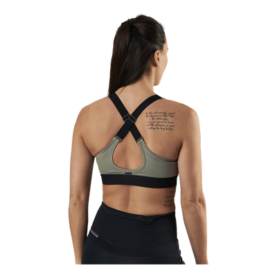 Padded Crossback Bra Green