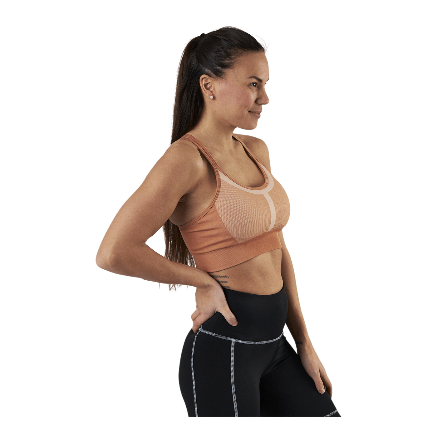 Seamless Strap Sports Bra Patterned