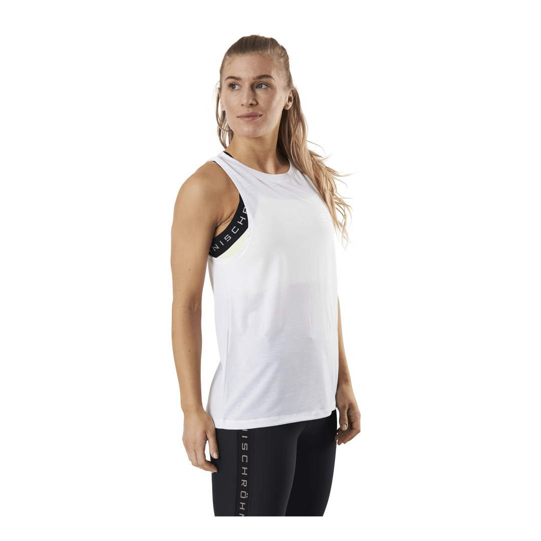 Clara Loose Singlet White
