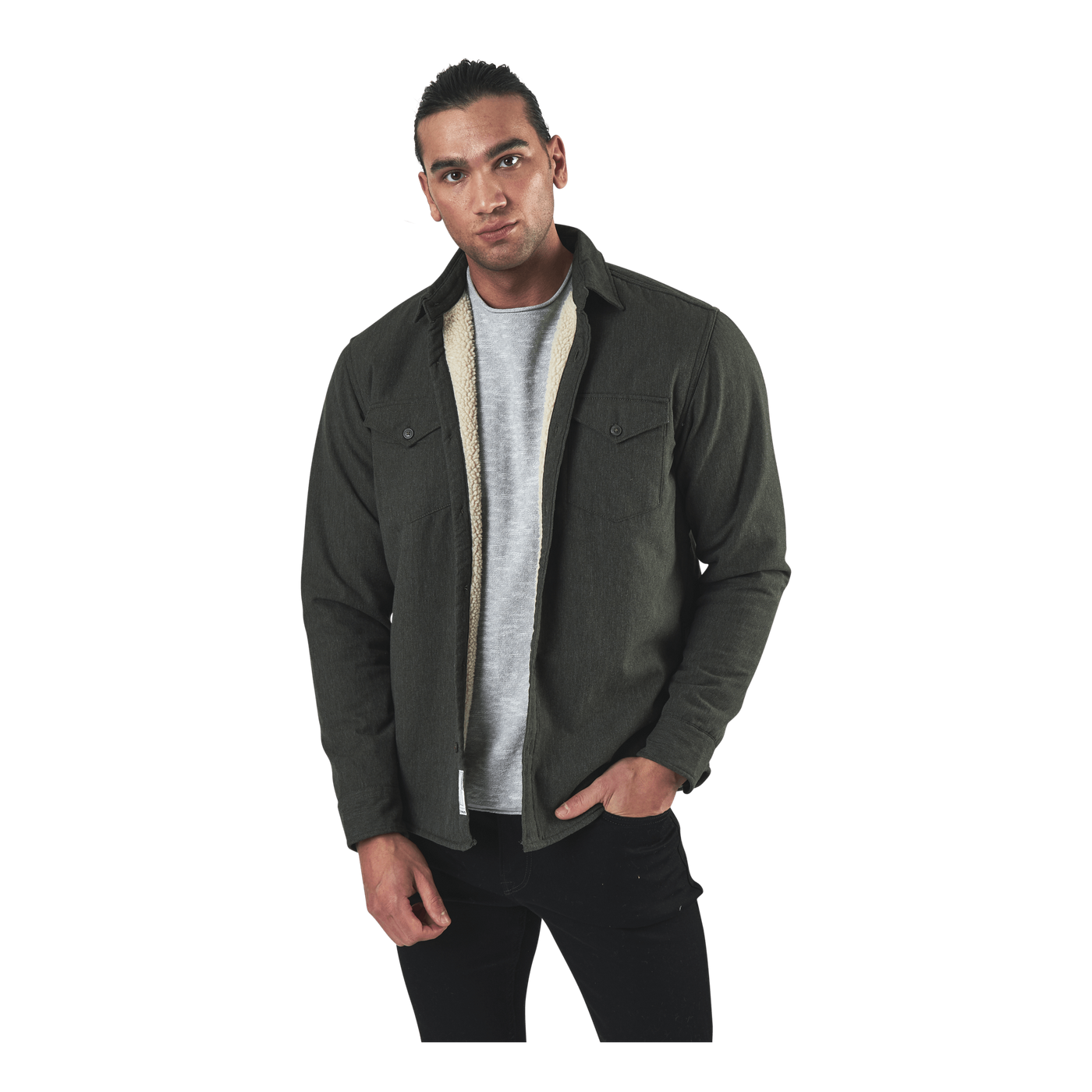 Hunter Check Overshirt L/S Black