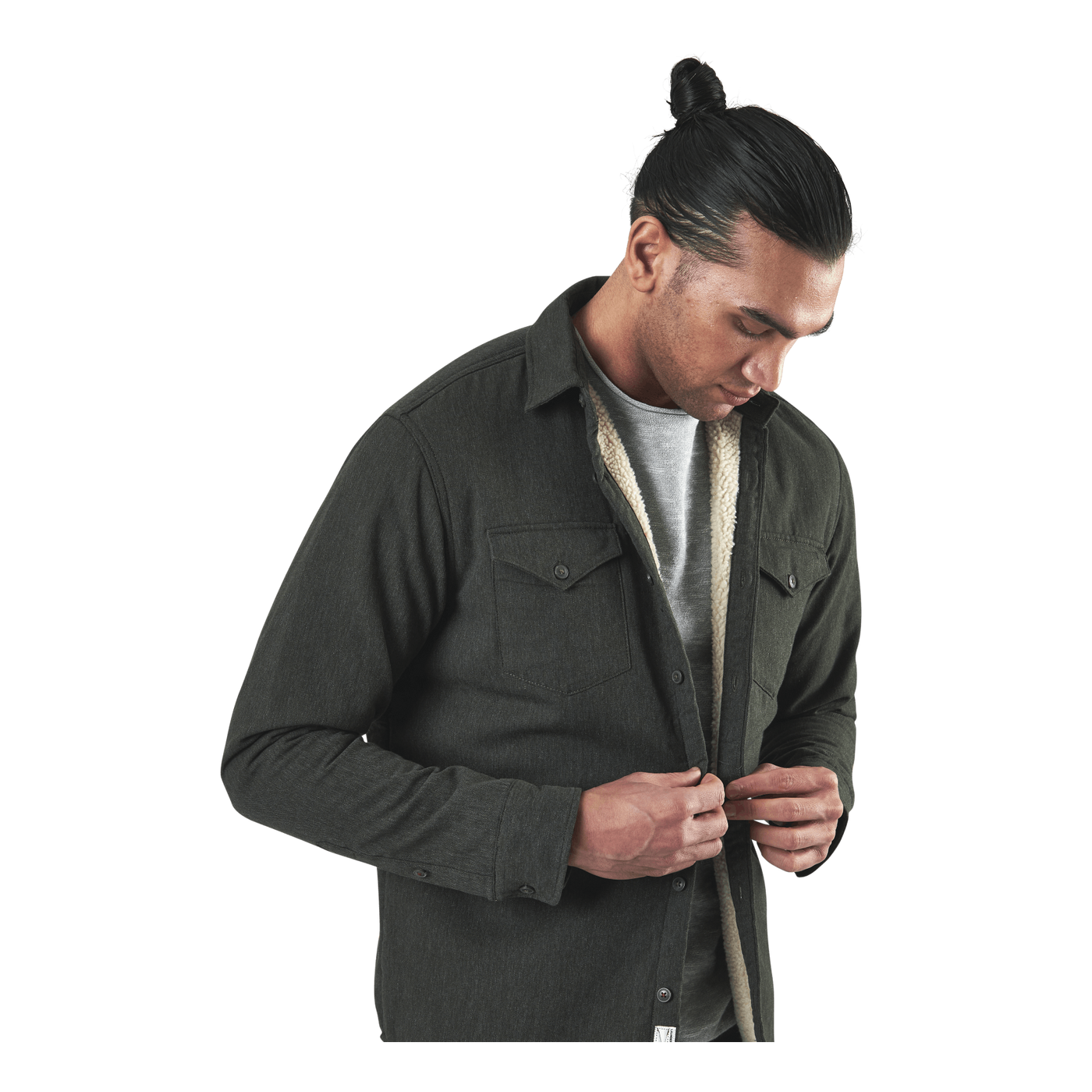 Hunter Check Overshirt L/S Black