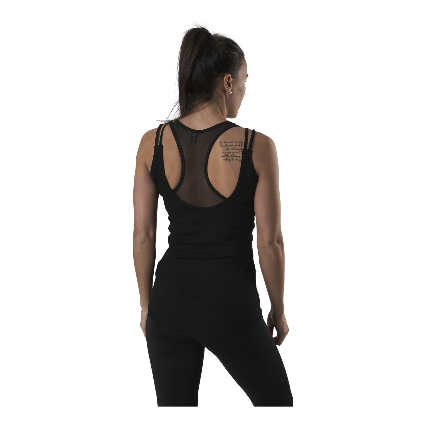 Studio Rib Tank Black