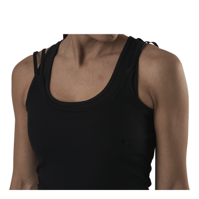 Studio Rib Tank Black