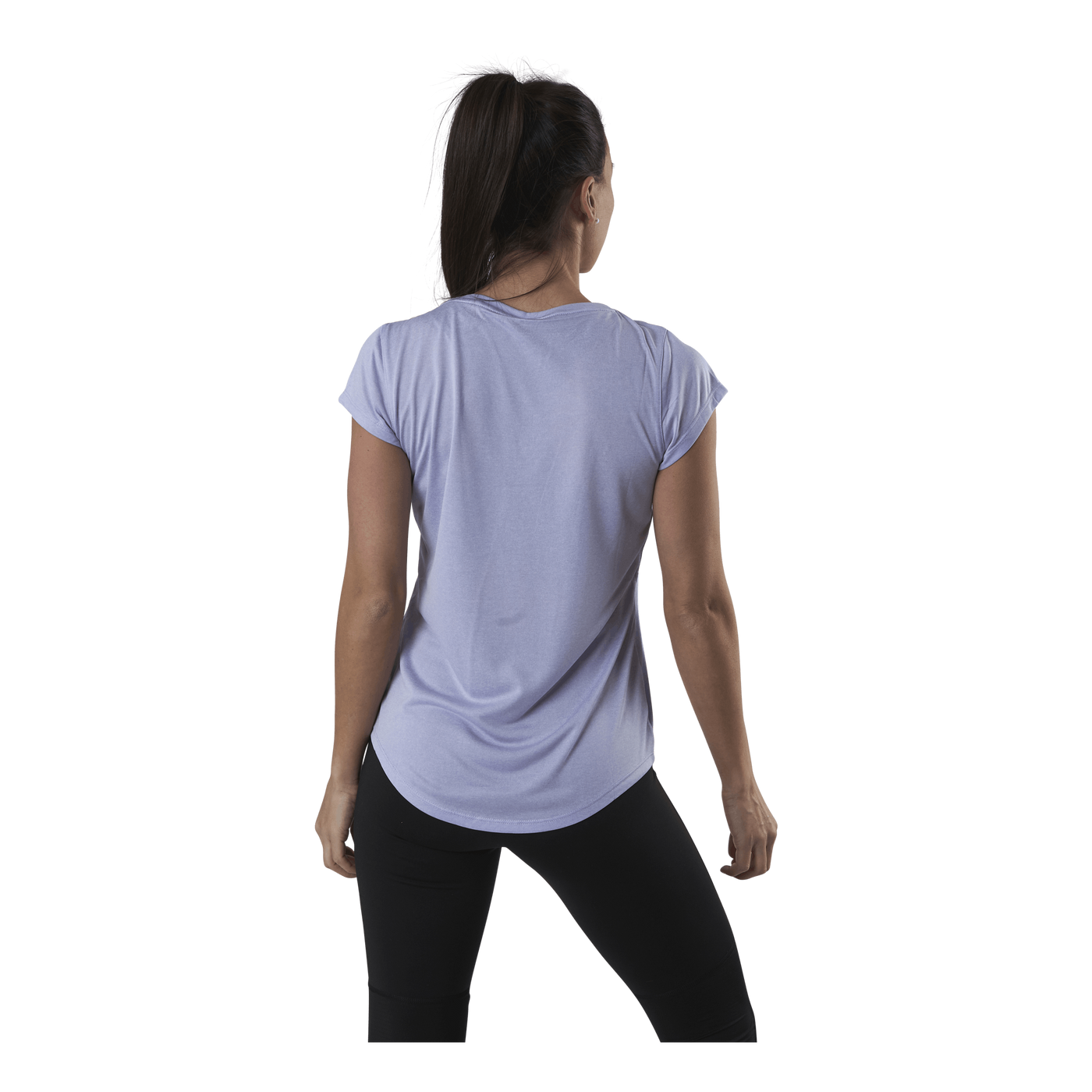 Performance Heather Cat Tee Purple