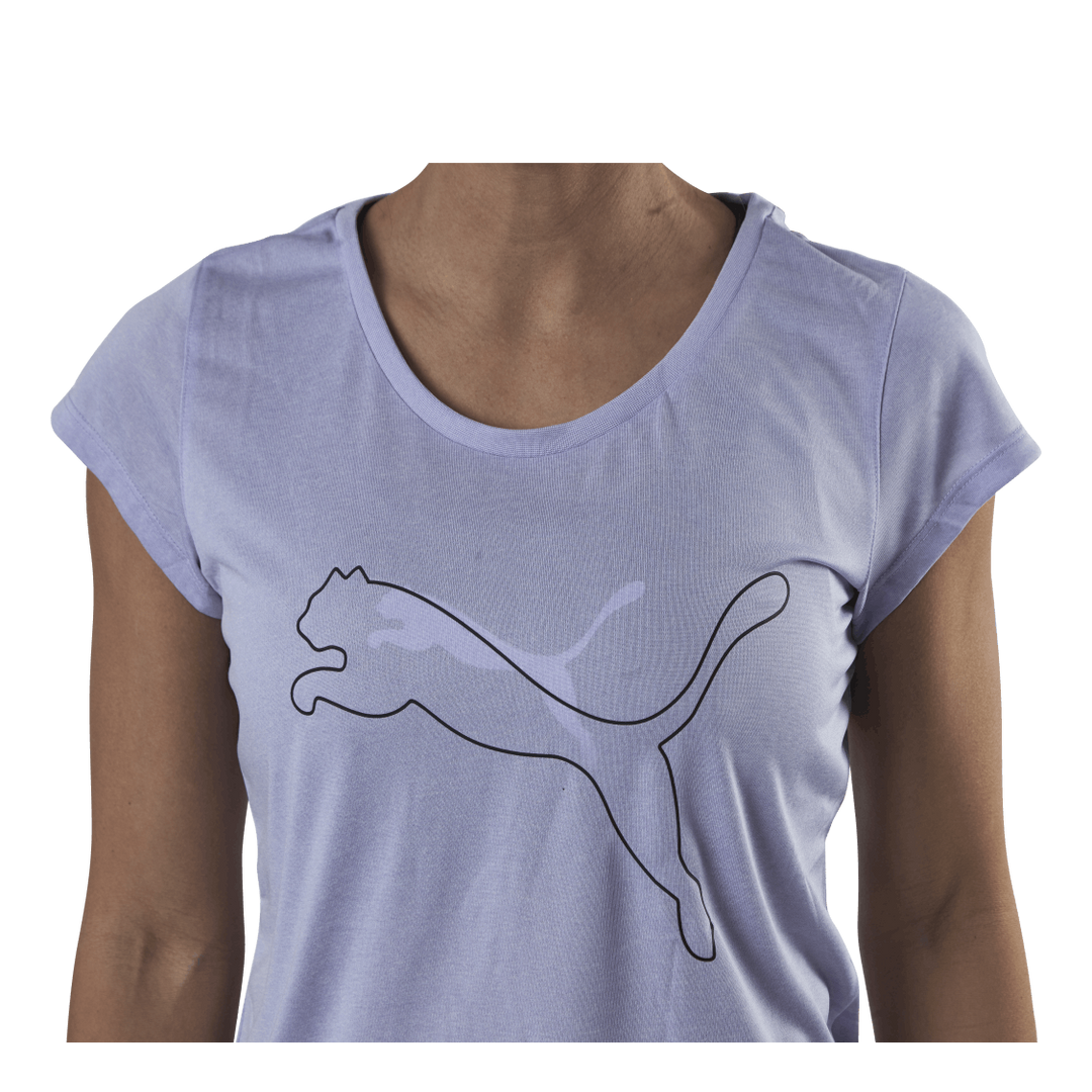 Performance Heather Cat Tee Purple
