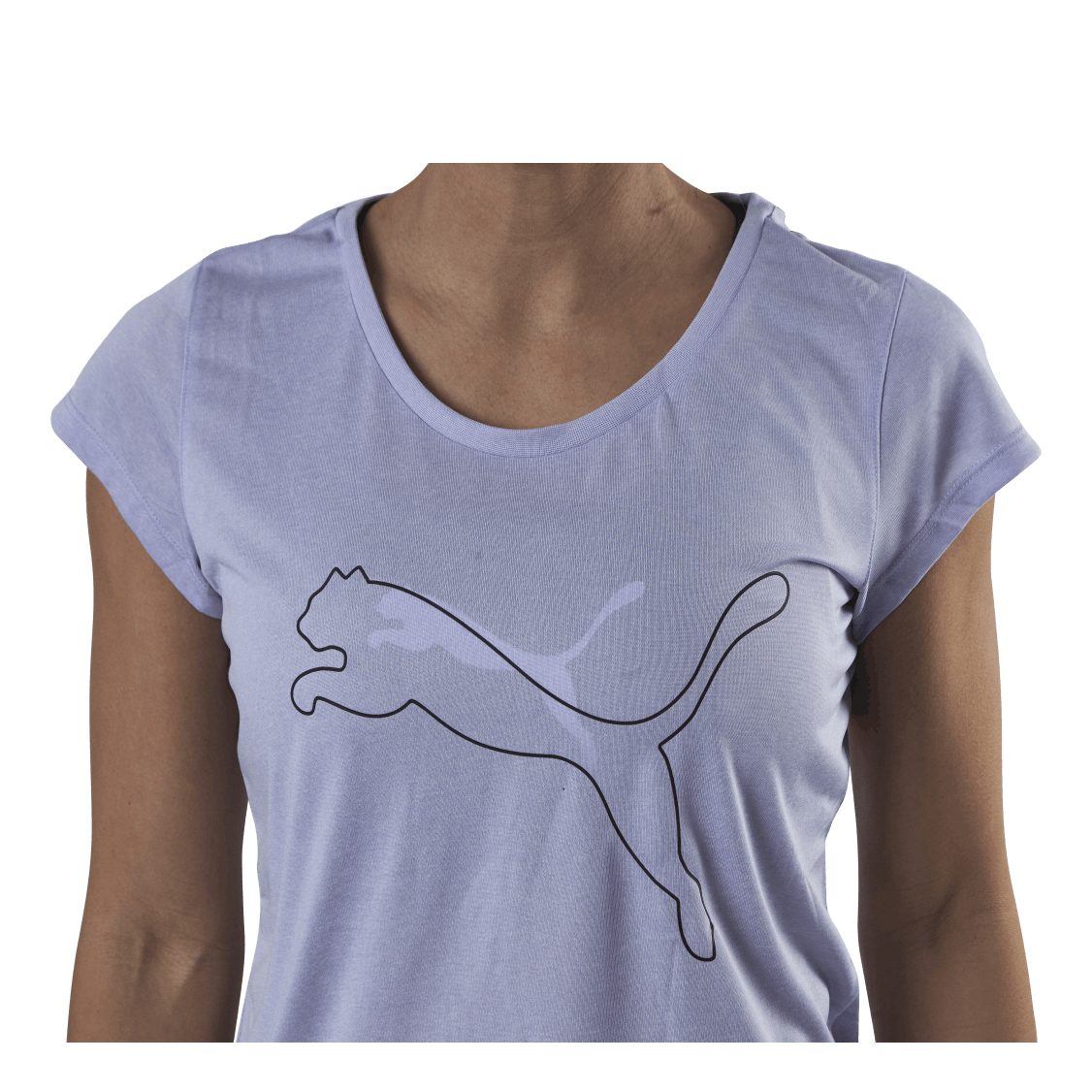 Performance Heather Cat Tee Purple
