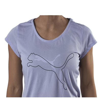 Performance Heather Cat Tee Purple
