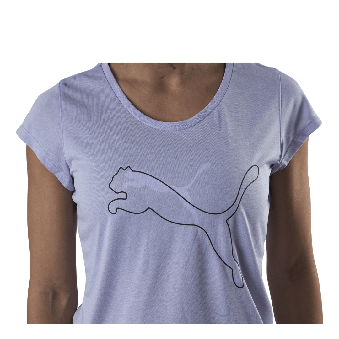 Performance Heather Cat Tee Purple