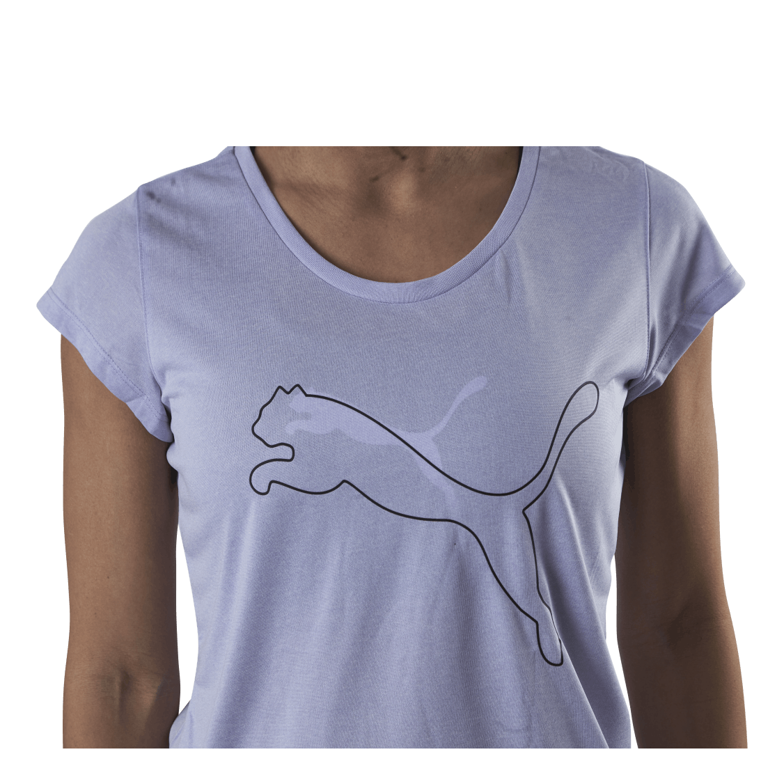 Performance Heather Cat Tee Purple