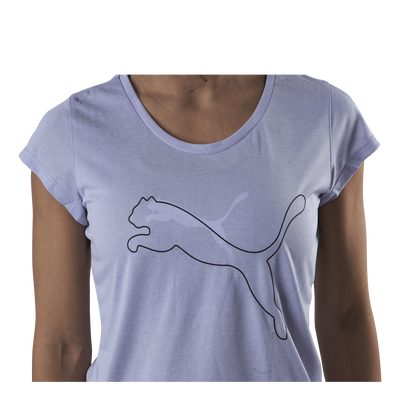 Performance Heather Cat Tee Purple