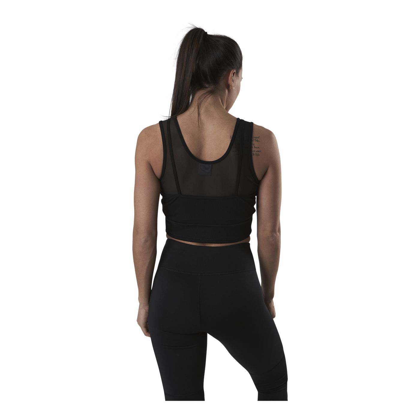 Studio Layered Crop Top Black