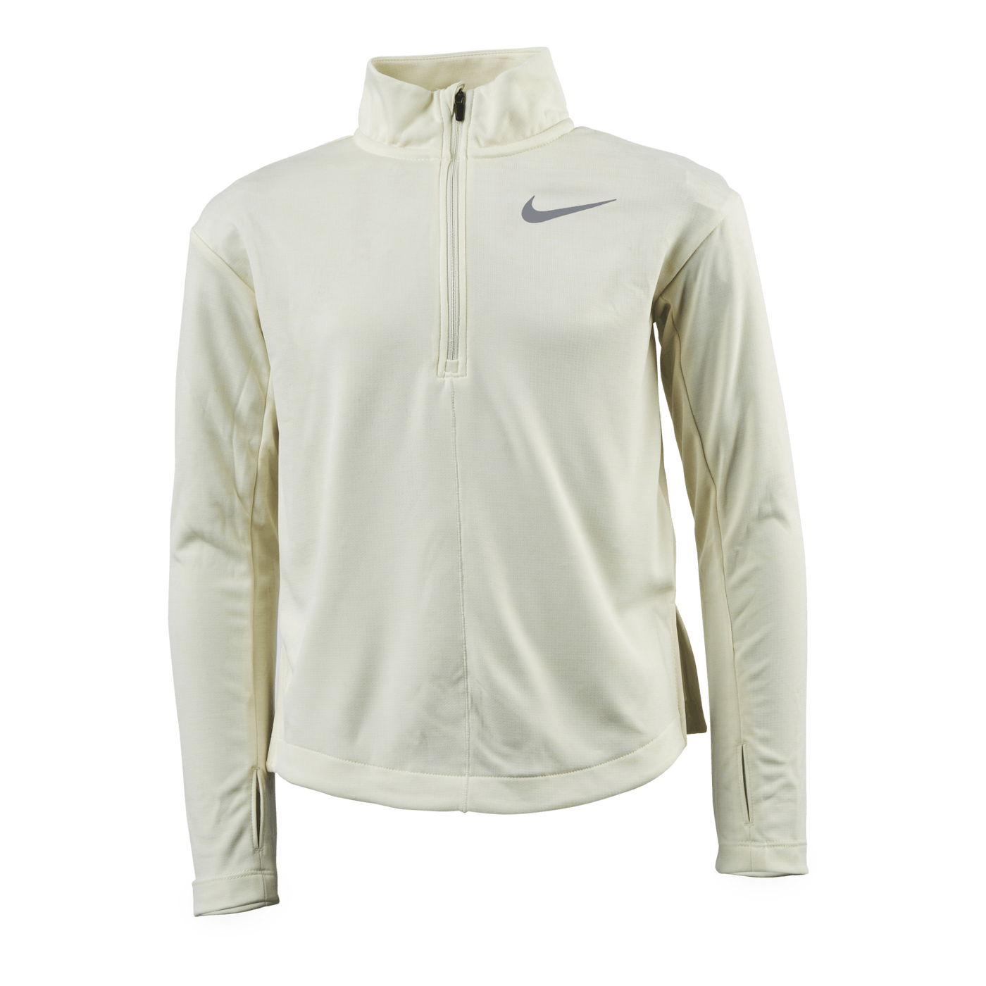 Half Zip Running Junior White