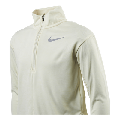 Half Zip Running Junior White