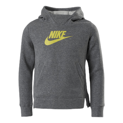 Girls Big Logo Pullover Grey/Yellow