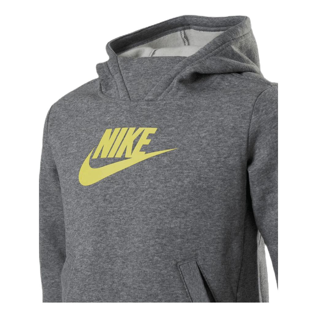 Girls Big Logo Pullover Grey/Yellow