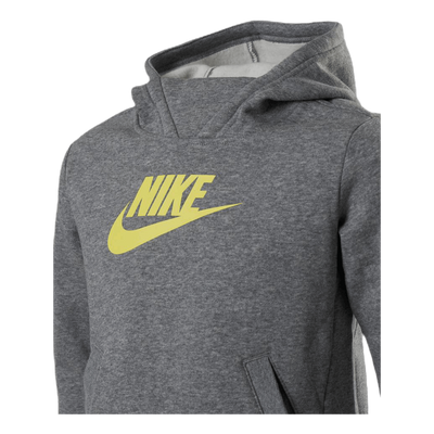 Girls Big Logo Pullover Grey/Yellow