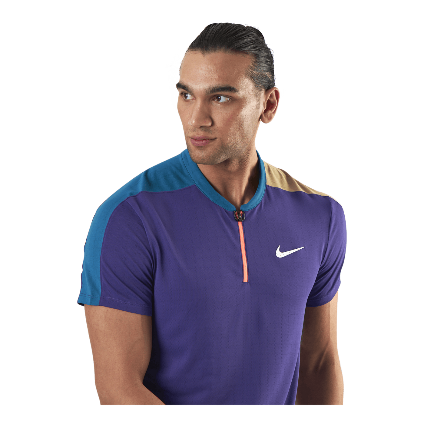 Court Breathe Slam Polo Purple/Green