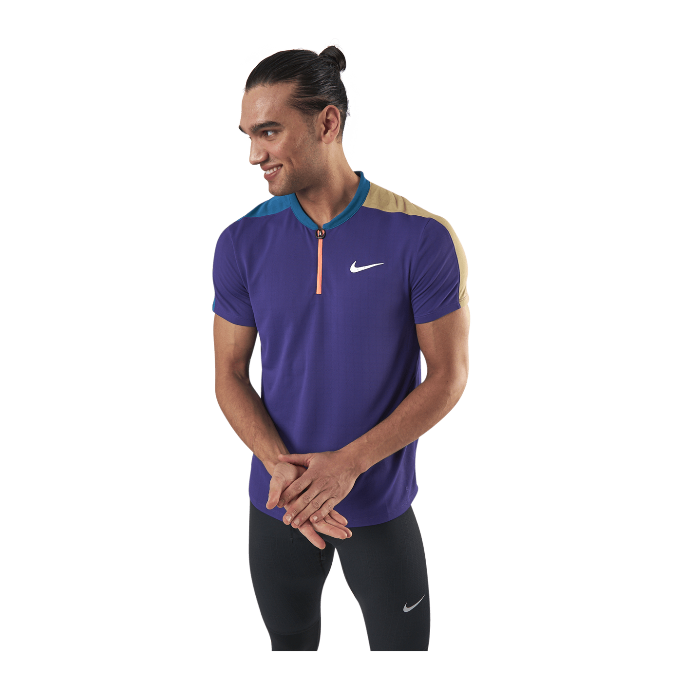 Court Breathe Slam Polo Purple/Green