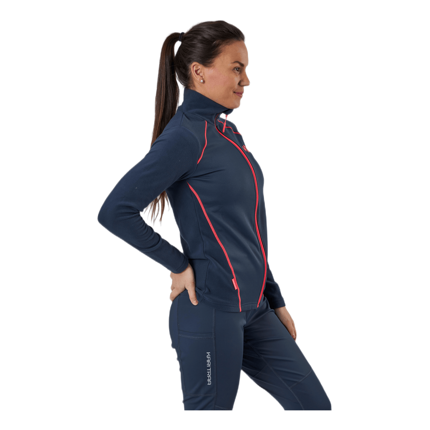 Kari Full Zip Shirt Fleece Blue